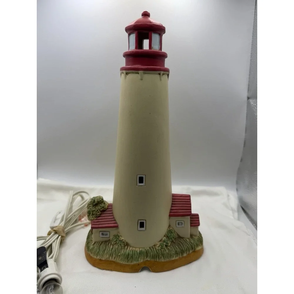 Lefton Lighthouse Cape May Point Light Figurine 1993
